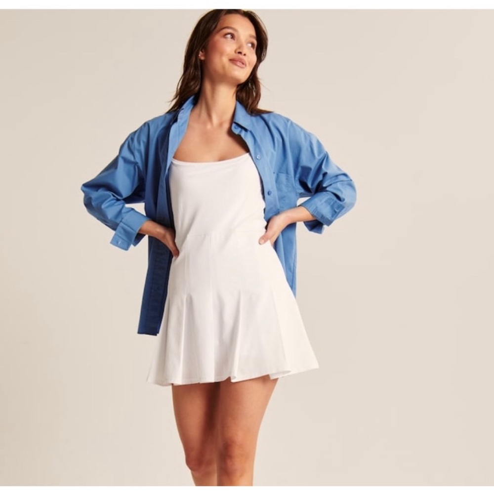 Abercrombie & Fitch Pleated Traveler Mini Dress